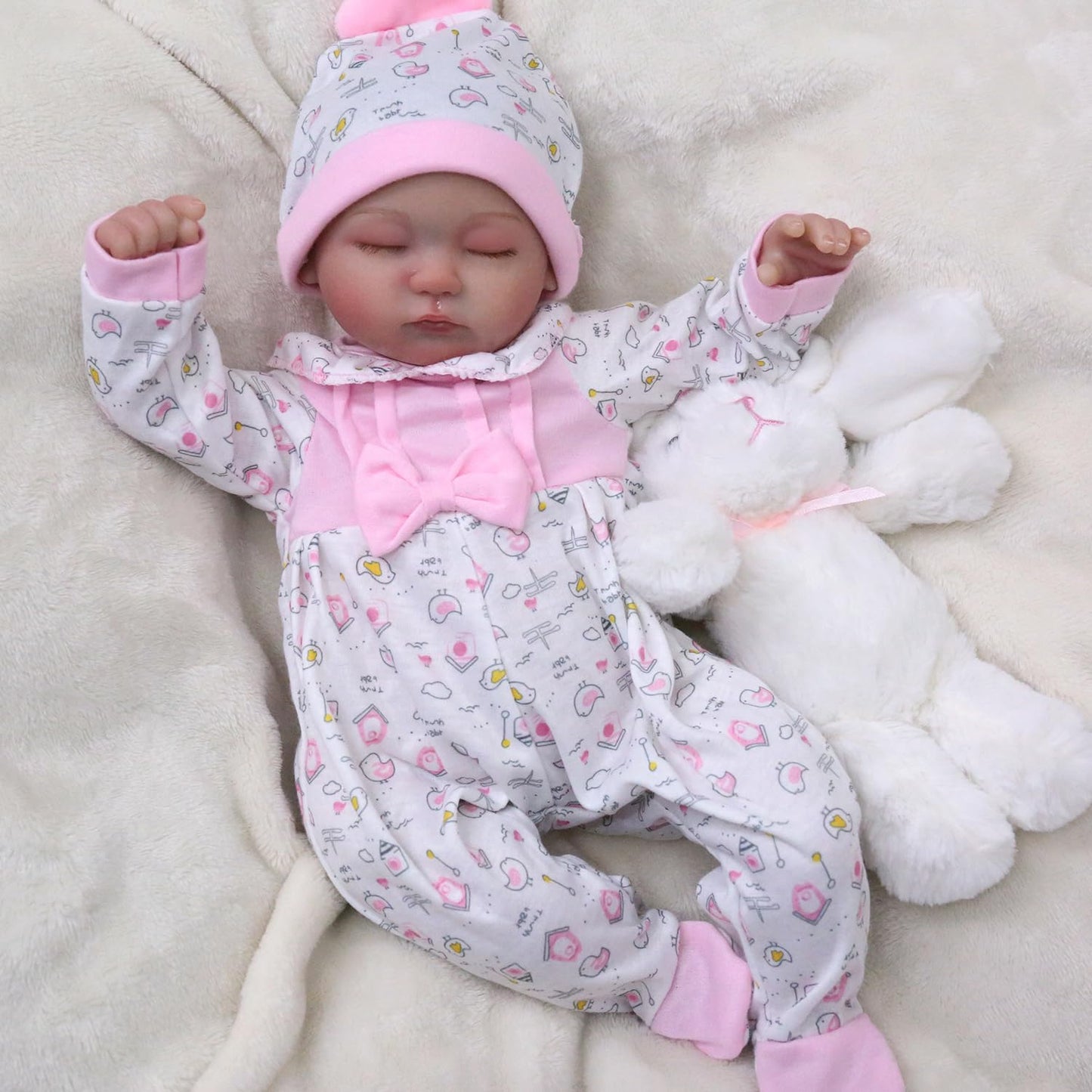 Kaydora Newborn Kitten Bodysuit 16'' Realistic Baby Doll - Zoe