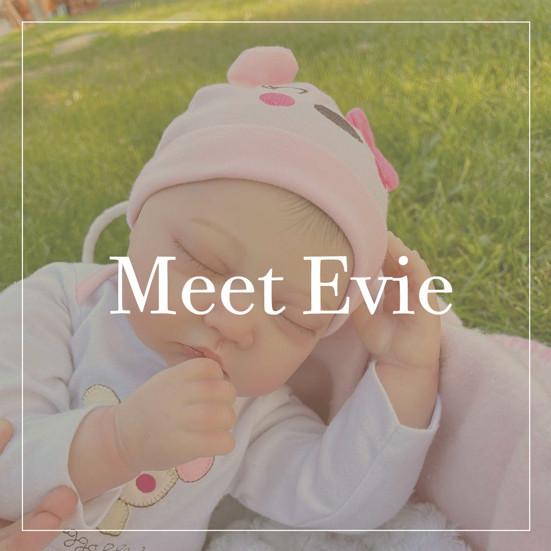 22" Evie Realistic baby doll of Kaydora is a kind of doll that looks real. Her faces and head are hand-painted and she also has hand-rooted hair. The baby doll has a cloth body with his limbs and head made up of vinyl. 