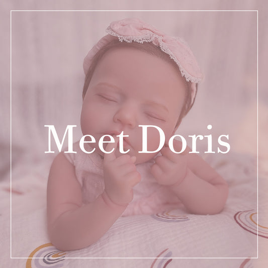 Meet Kaydora Doris Doll, the realistic hand-rooted eyelashes and hand-rooted hair make her so lifelike.