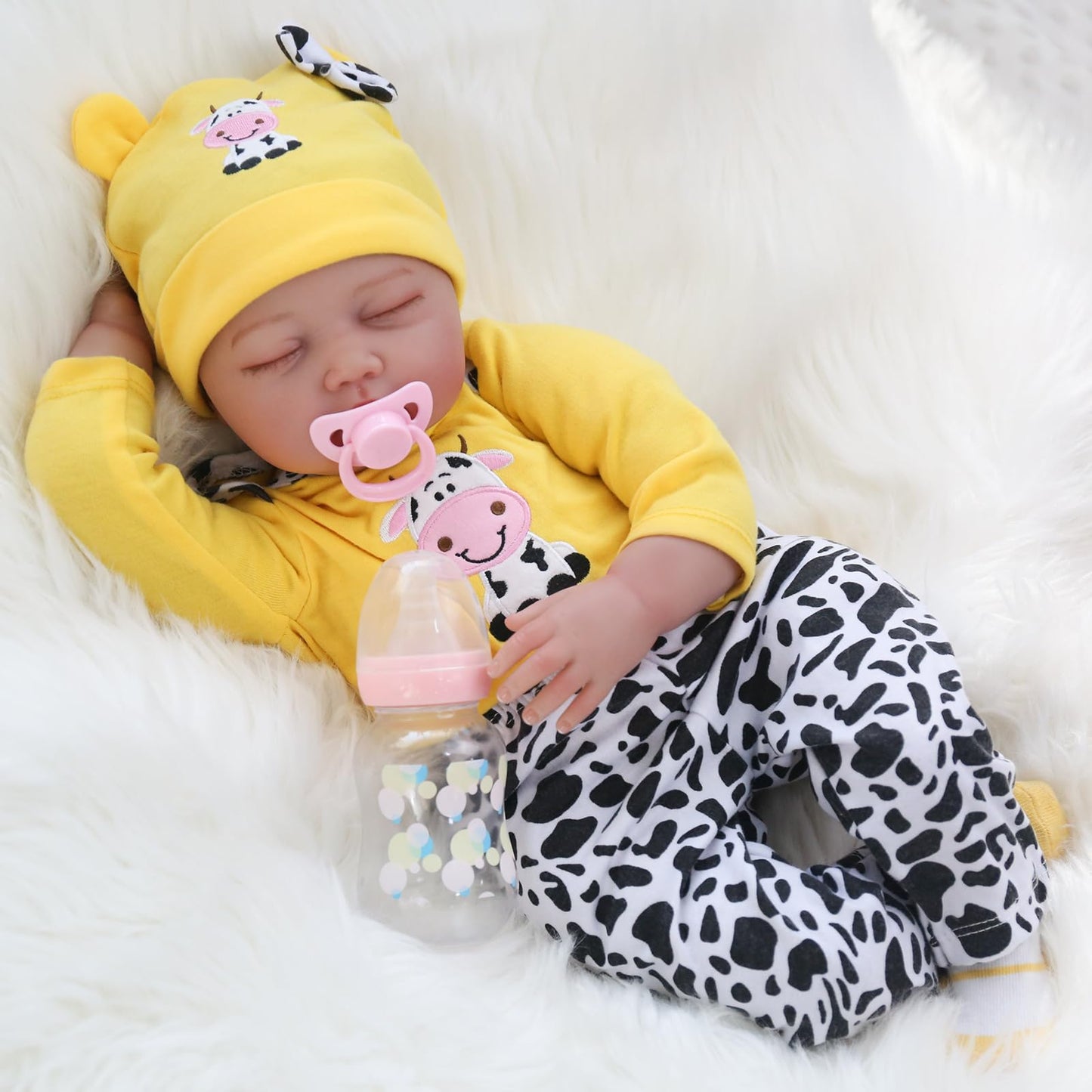 22 Inch Realistic Newborn Baby Dolls Real Life Baby Dolls Gifts/Toys for Collection & Kids Age 3+