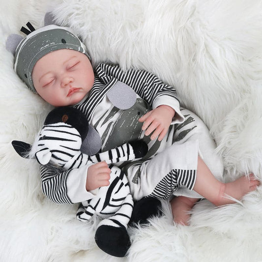 Kaydora Zebra Bodysuit 22'' Realistic Baby Doll- Austin