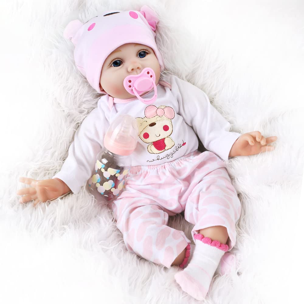 Kaydora Newborn Puppy Snap Bodysuit 16'' Realistic Baby Doll - Lucy