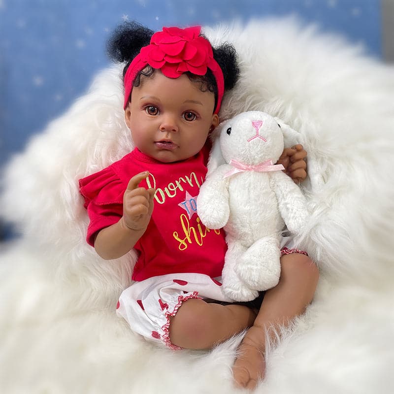 For a reasonable and favorable price for a realistic baby doll, choose Kaydora Doll_ Nala. Her african american skin, many people see her as a real human girl.