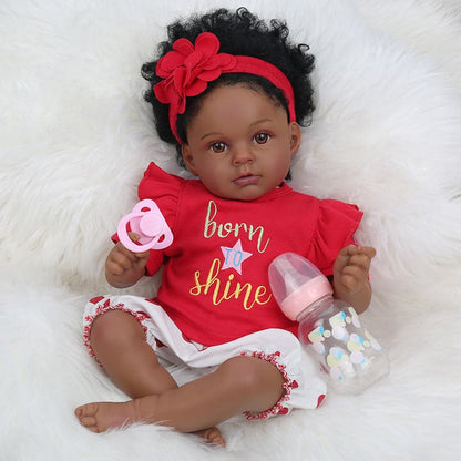 The most proper gift for kids no matter as Christmas gift or Birthday Gift, Nala doll is always the perfect one. She has brown eyes, black curly long hair, and African American Skin. With her lifelike look and realistic features, many people love her and kids can do role play games with her.