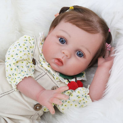 Kaydora Cherry Romper 22'' Realistic Baby Doll - Cecilia