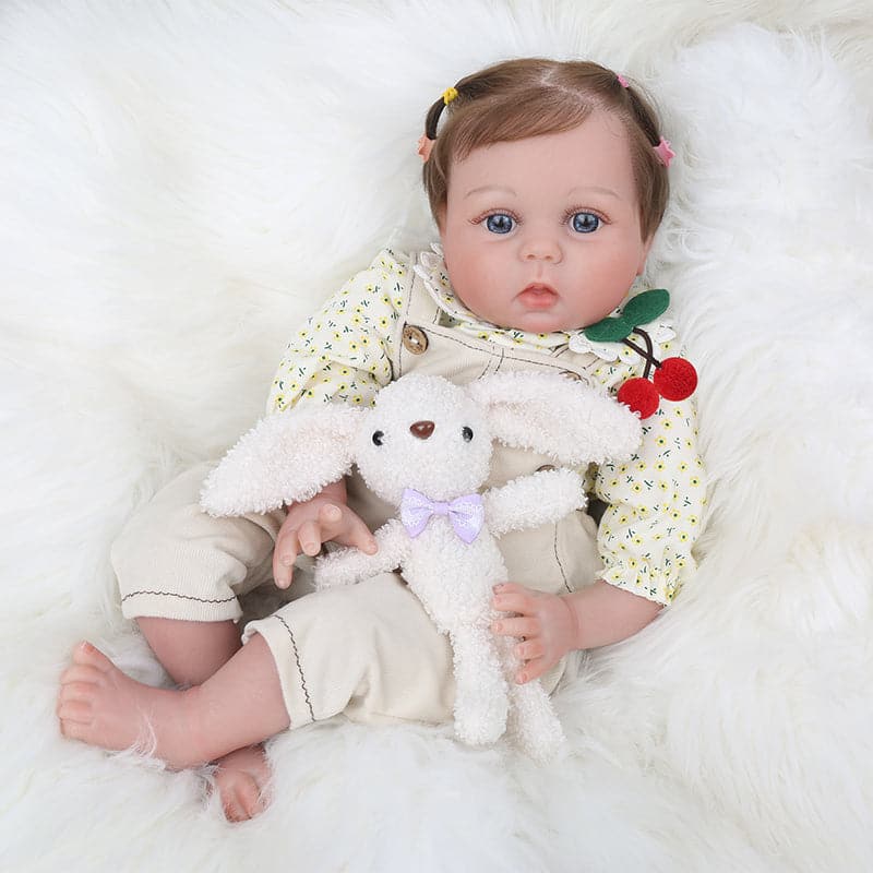 Kaydora Cherry Romper 22'' Realistic Baby Doll - Cecilia