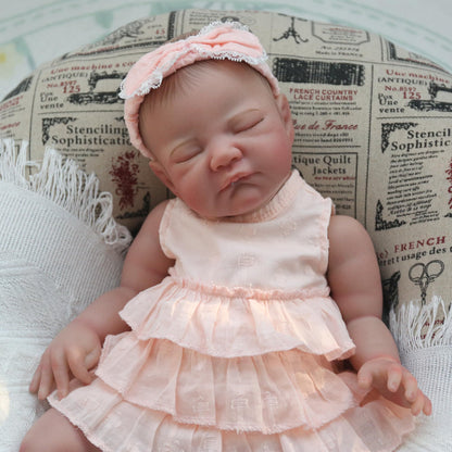 Kaydora Pink Ruffle Romper 20'' Realistic Baby Doll - August